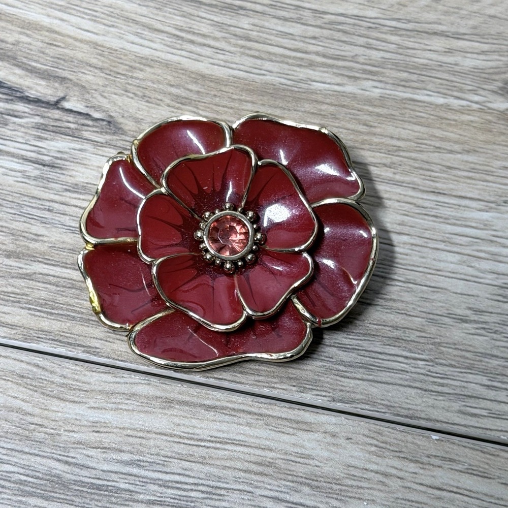Vintage Liz Claiborne Flower Brooch Vintage Inspired Cottagecore Statement Pin